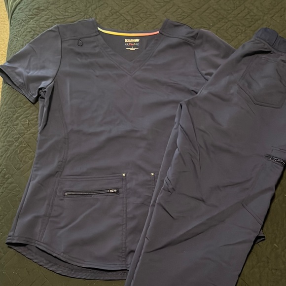 Scrubstar Tops Navy Blue Scrub Set Poshmark